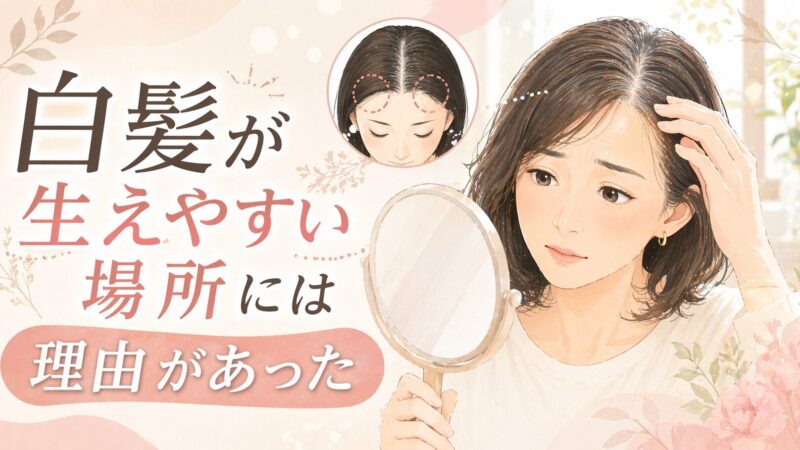 白髪が生えやすい場所には理由があった｜美容師が部位別に原因を解説 