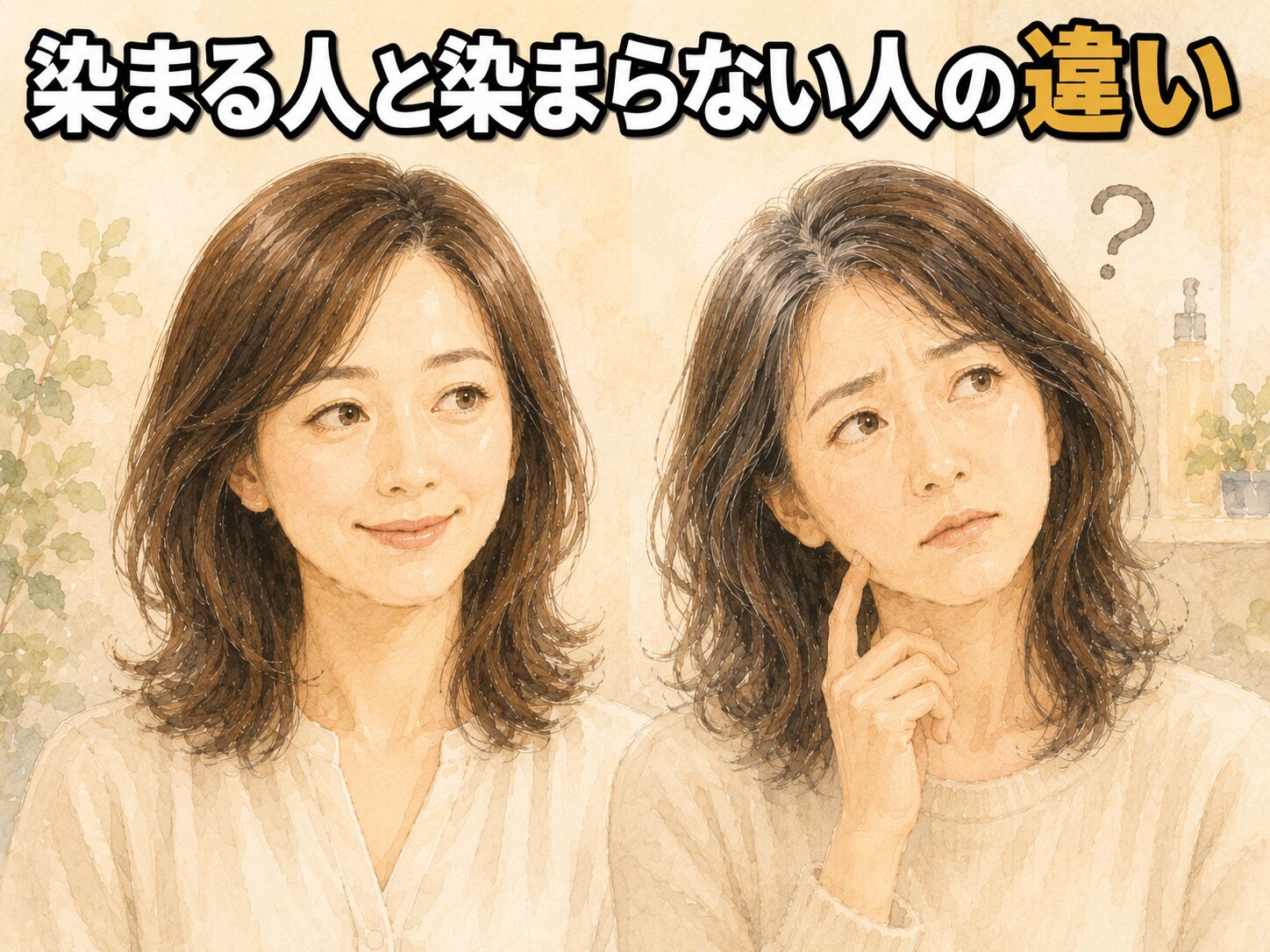 染まる人と染まらない人の違い|40代女性2人の比較