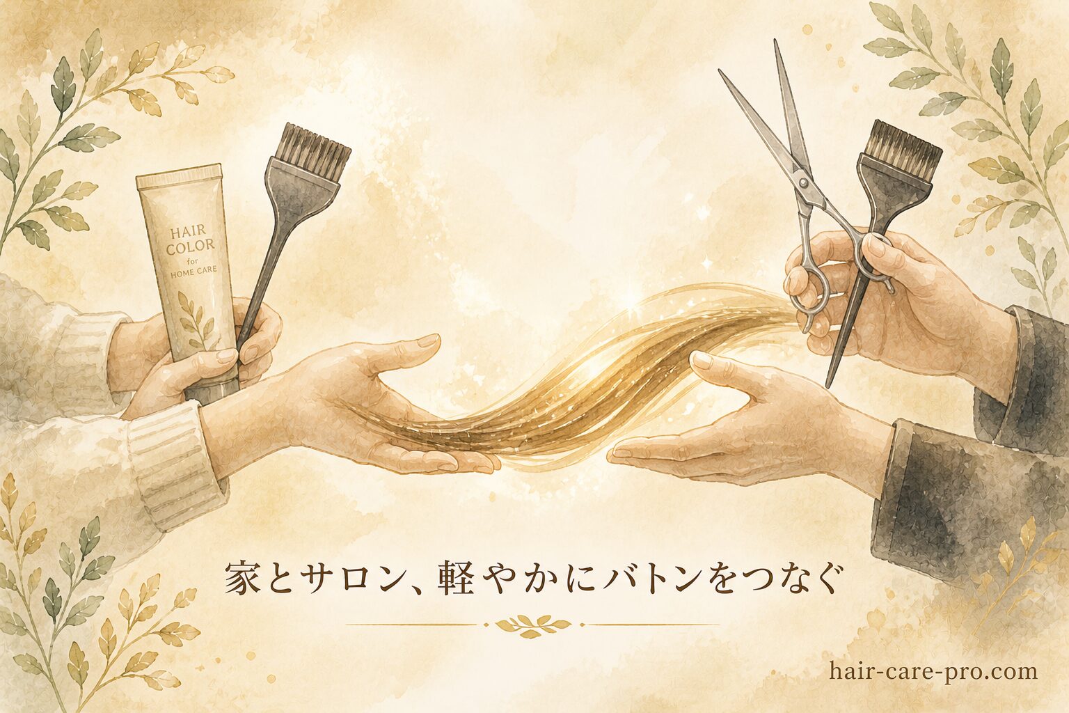 家とサロンの白髪染め|軽やかにバトンをつなぐ関係