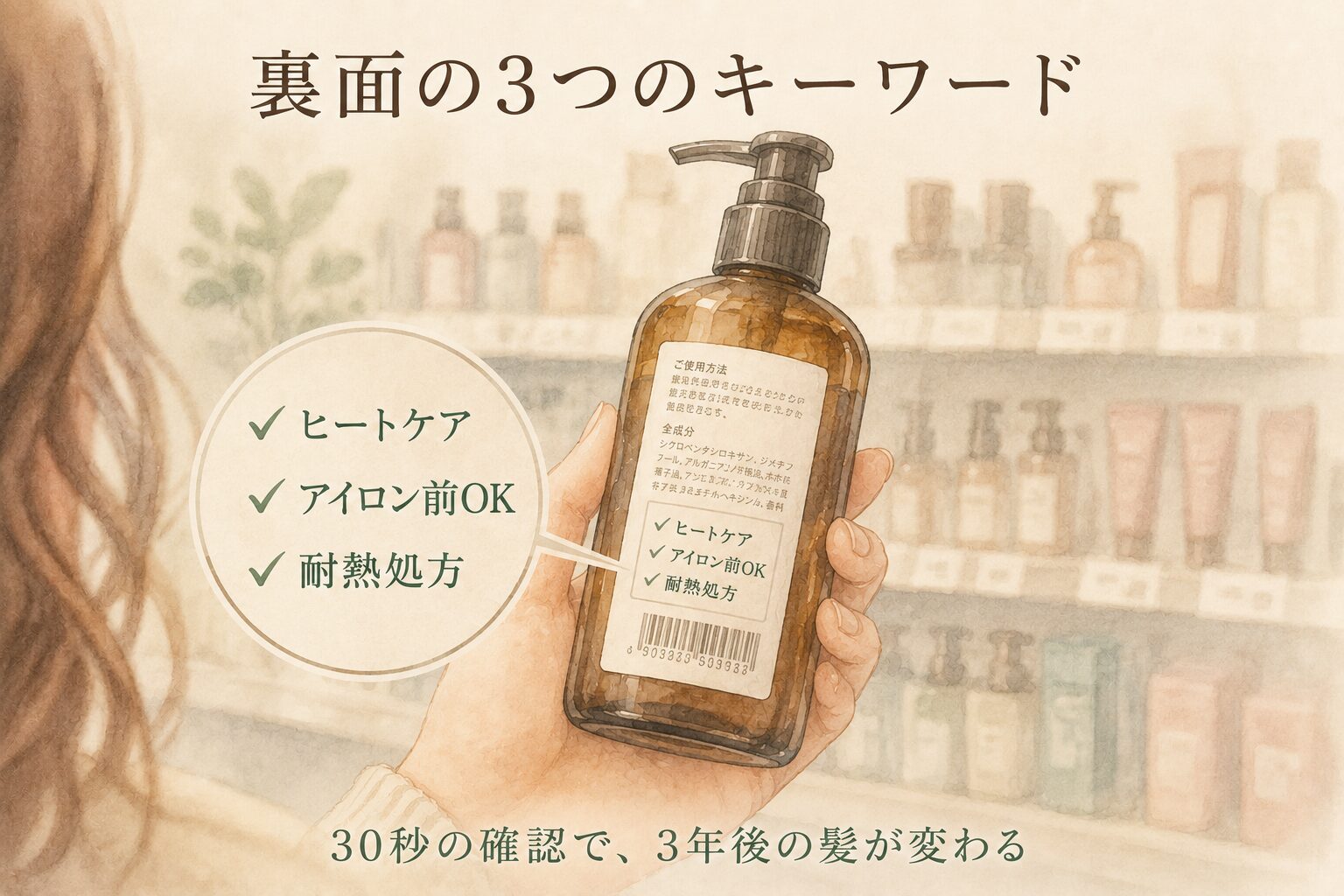 ヘアオイルは2種類ある_トリートメント用とスタイリング用